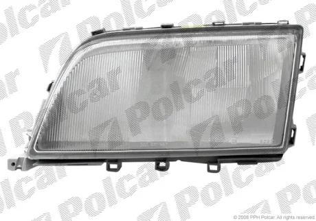 Скло фари | MERC.W202(C-KL), 93- Polcar 500211E