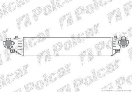 Радиатор воздуха (интеркулер) Polcar 5003J81 (фото 1)