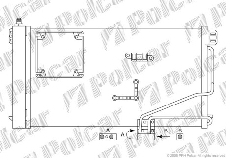 Радіатор кондиціонера Polcar 5003K8C2S