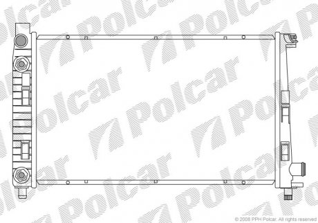 Радиатор охлаждения Polcar 5005083