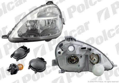 Фара основна | MERC.W168(A-KL), 97- Polcar 5005101E