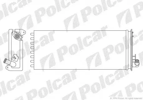 Радиатор печки Polcar 5010N83