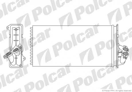Радиатор печки Polcar 5012N81 (фото 1)