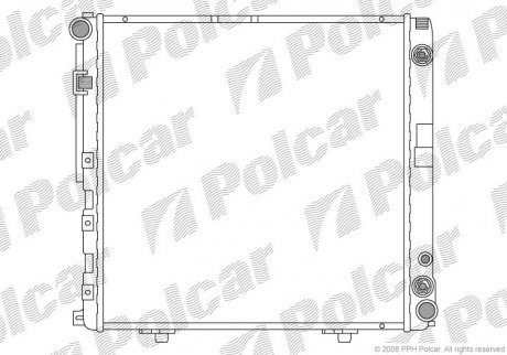 Радіатор охолодження Polcar 5014080