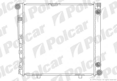 Радіатор охолодження Polcar 5014086