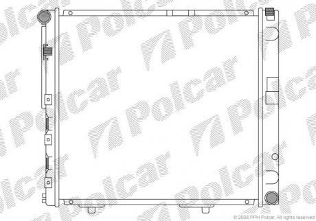 Радіатор охолодження Polcar 501408