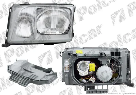 Фара основная | MERC.W124+E-KL., 84- Polcar 5014092E