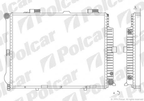 Радиатор основной Polcar 5015089