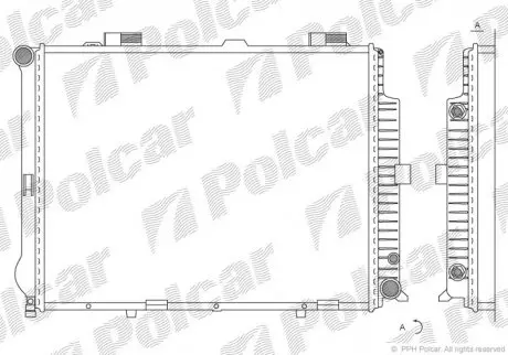 Радиатор основной Polcar 5015089