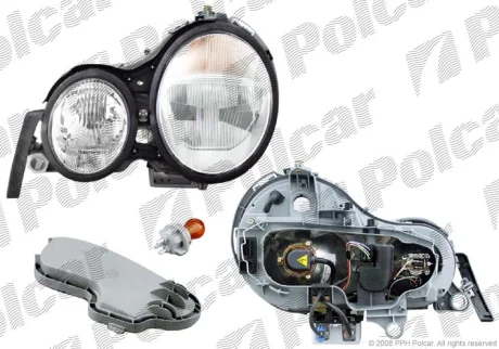 Фара основна | MERC.W210(E-KL), 95- Polcar 5015091E