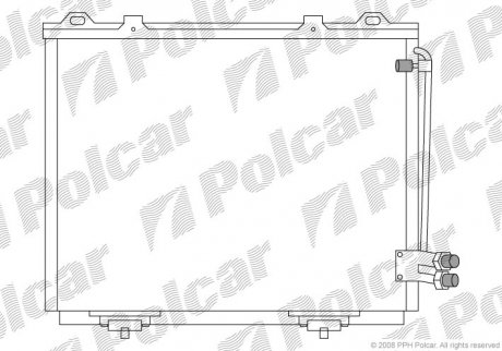 Радиатор кондиционера Polcar 5015K8C1 (фото 1)