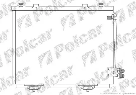 Радиатор кондиционера Polcar 5015K8C1
