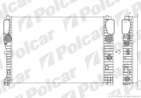 Радиатор охлаждения Polcar 5016081