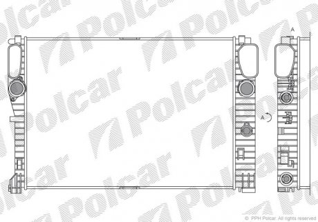 Радиатор охлаждения Polcar 5016084