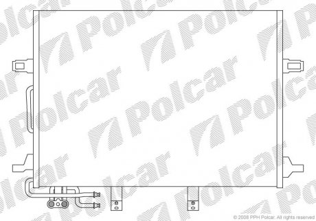 Радиатор кондиционера Polcar 5016K8C1 (фото 1)