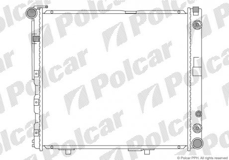 Радіатор двигуна Polcar 5024083