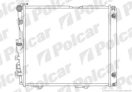 Радиатор охлаждения Polcar 502408A0