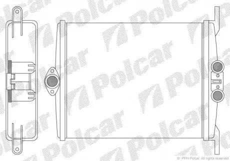 Радіатор пічки Polcar 5024N81