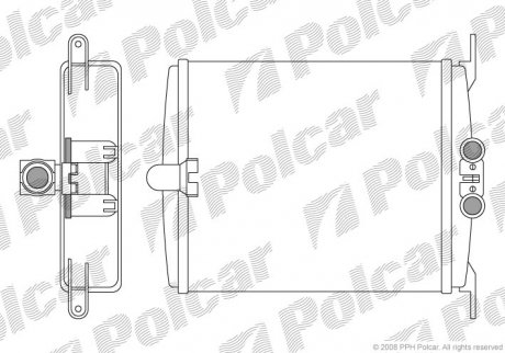 Радіатор пічки Polcar 5024N82