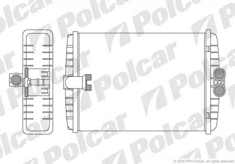 Радиатор печки Polcar 5025N81X