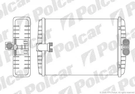 Радиатор печки Polcar 5025N81X