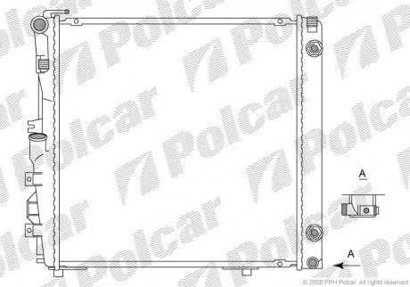 Радіатор охолодження Polcar 5026081