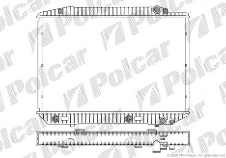 Радиатор охлаждения Polcar 5026084