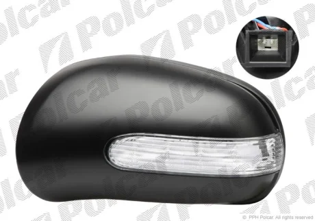 Корпус дзеркала зовнішнього правий | ML-KLASSE(W163), 01- Polcar 504455PM