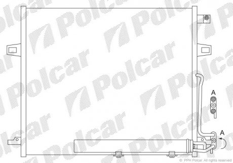 Радиатор кондиционера Polcar 5045K8C1