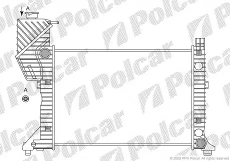 Радиатор охлаждения Polcar 506208A1