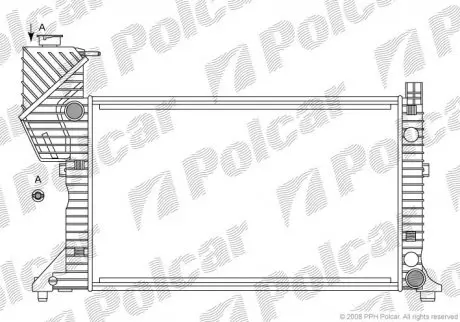 Радиатор охлаждения Polcar 506208A2