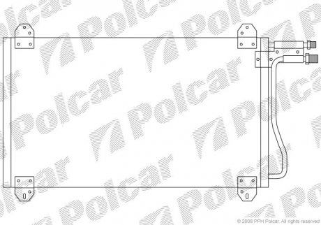 Радиатор кондиционера DB Sprinter 95- Polcar 5062K8C1