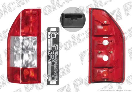 Фонарь задний | MERC. SPRINTER, 03- Polcar 506487U