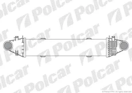 Радіатори повітря (Інтеркулери) C-KLASSE (204) Polcar 5070J81