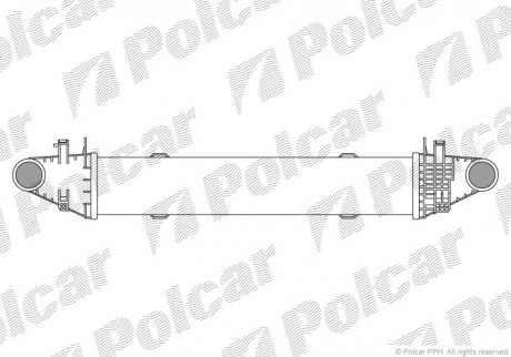 Радиатор воздуха (интеркулер) Polcar 5070J82