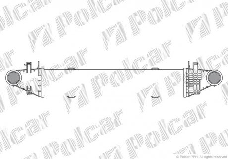 Радиатор воздуха (интеркулер) Polcar 5070J83 (фото 1)