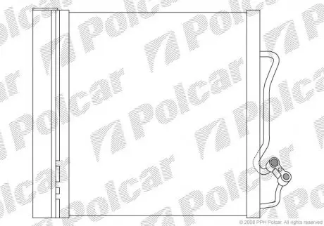 Радиатор кондиционера Polcar 5095K8C1