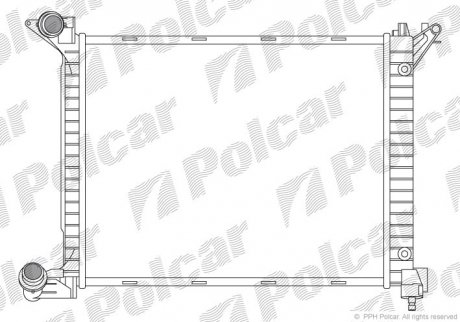 Радіатор охолодження Polcar 5101084