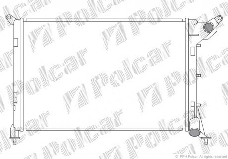 Радіатор охолодження Polcar 5101085