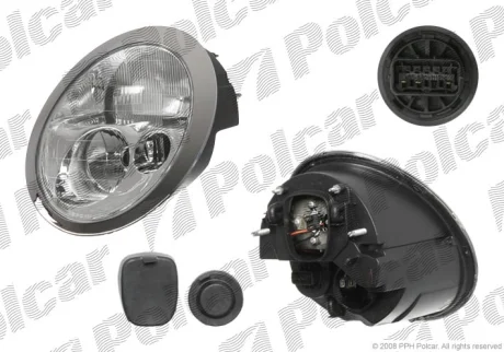 Фара основна | MINI, 01- Polcar 5101100E