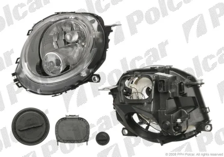 Фара основная | ONE/COOPER, 07- Polcar 5102091E
