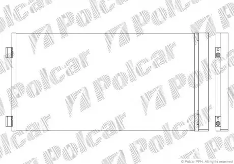 Радиатор кондиционера Polcar 5103K8C1