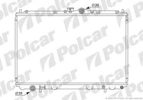 Радіатор двигуна Polcar 5210081 (фото 1)