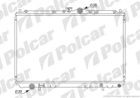Радиатор двигателя Polcar 5210081