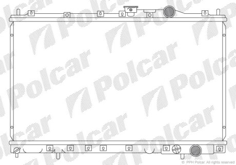 Радіатор двигуна Polcar 5217081 (фото 1)