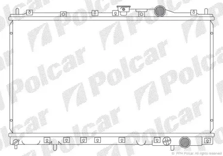 Радіатор двигуна Polcar 5217081
