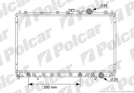 Радіатор охолодження Polcar 5220085