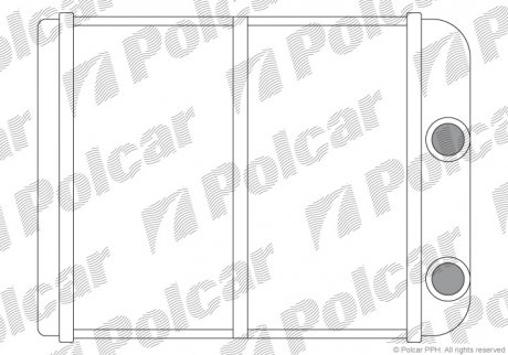 Радіатор пічки Polcar 5222N81 (фото 1)