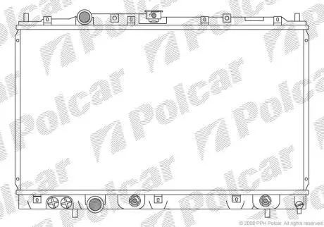 Радіатори охолодження COLT/LANCER 96- Polcar 5231083