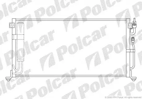 Радиатор кондиционера Polcar 5233K8C1